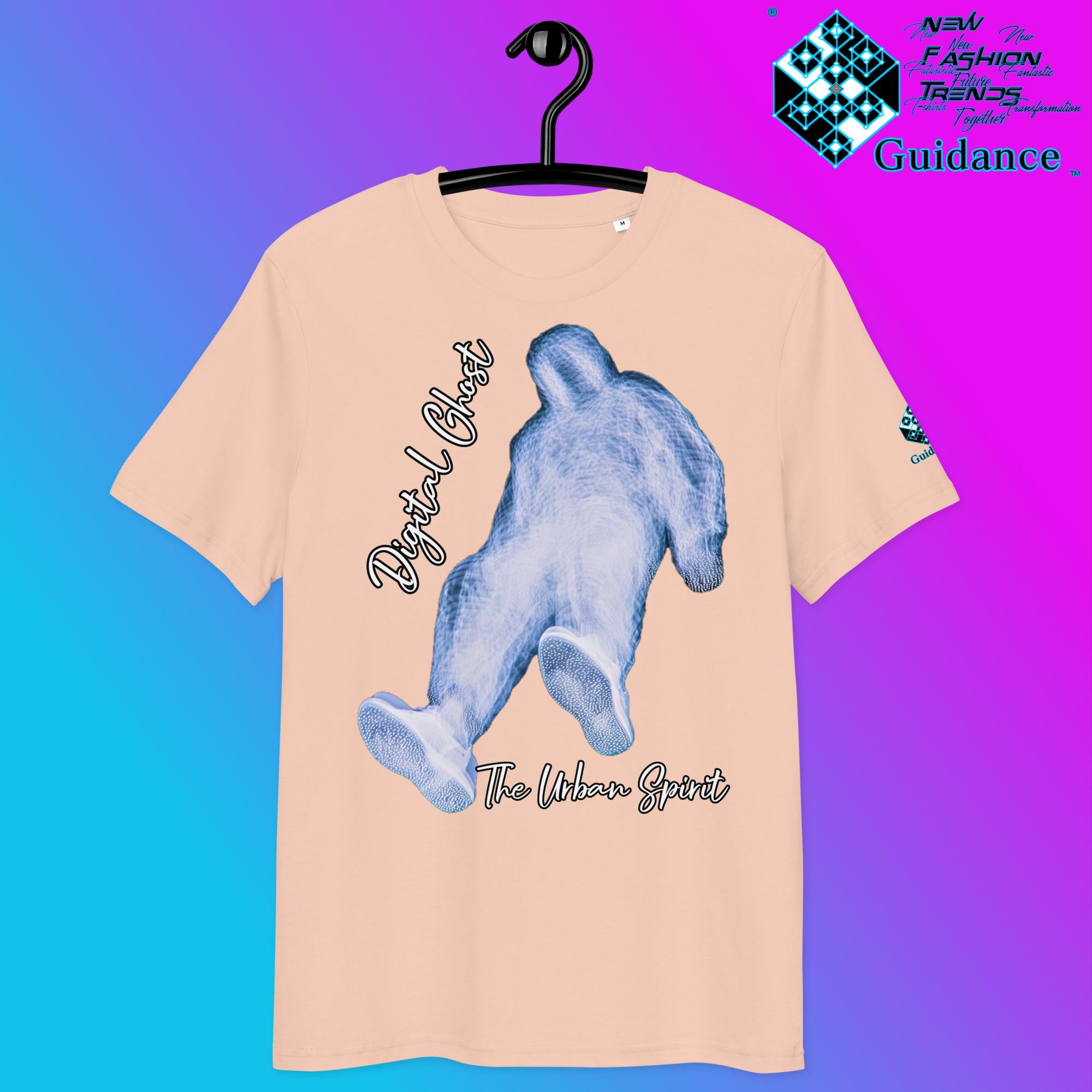 The Urban Spirit Tee – Digital Ghost Streetwear Vibes by XGuidance Fraiche Peche 8