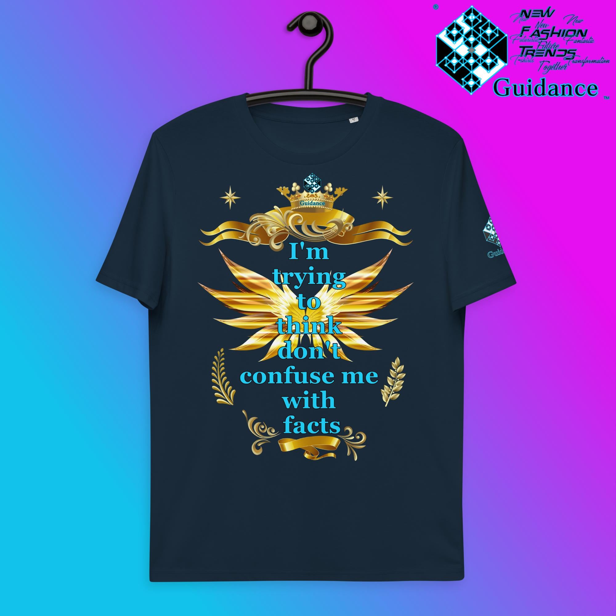 Think Fast T-Shirt T-Shirts by XGuidance French Navy 3