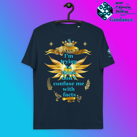 Think Fast T-Shirt T-Shirts by XGuidance French Navy 3