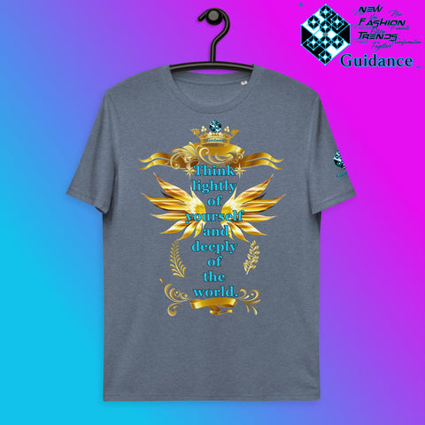 Think Lightly T-Shirt T-Shirts by XGuidance Dark Heather Blue 7