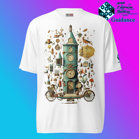Time Warp Chronicles Vintage Clock T Shirt by XGuidance White 1