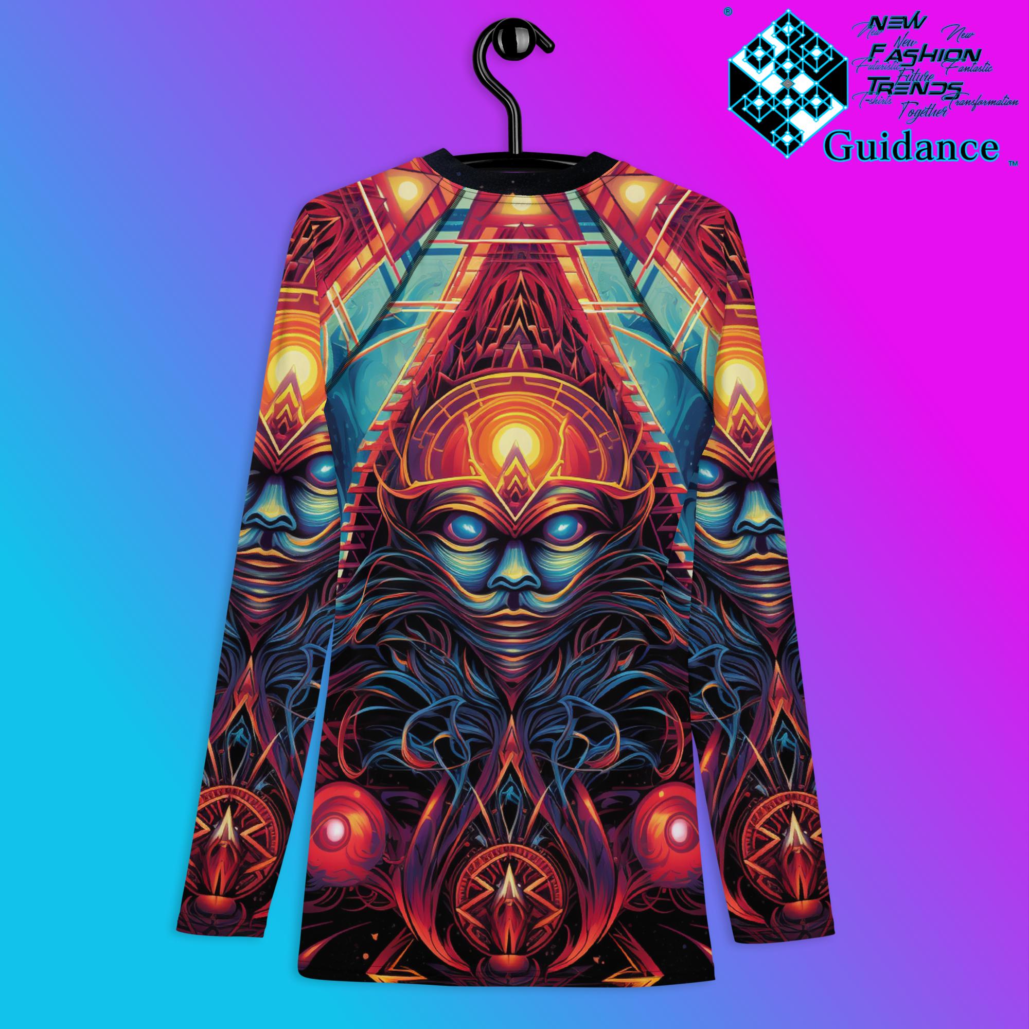 Timeless Threads Psychedelic Long Sleeve Rash Guard by XGuidance XS 2