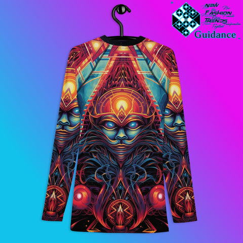 Timeless Threads Psychedelic Long Sleeve Rash Guard by XGuidance XS 2