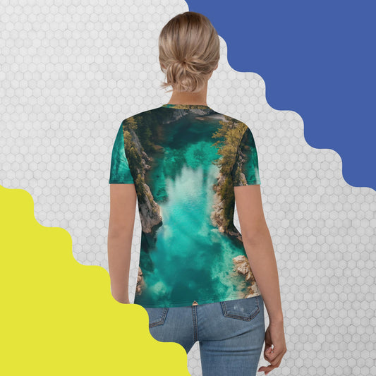 Tranquil Voyage Tee – Serene Nature-Inspired Green Shirt by XGuidance XS 2