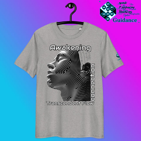 Transcendent Flow T-Shirt – Awakening & Inner Connection by XGuidance Heather Grey 14
