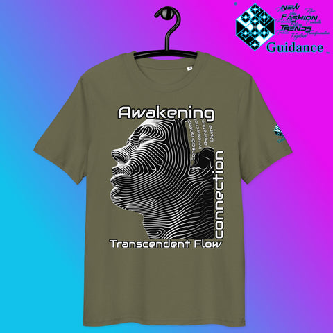 Transcendent Flow T-Shirt – Awakening & Inner Connection by XGuidance Khaki 15