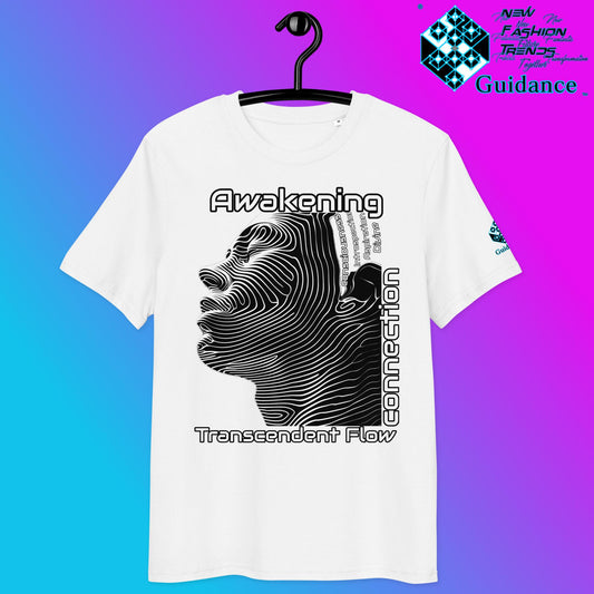 Transcendent Flow T-Shirt – Awakening & Inner Connection by XGuidance White 2