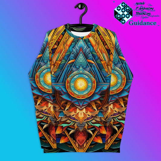 Transcendent Reverie Psychedelic Long Sleeve Rash Guard by XGuidance XS 1