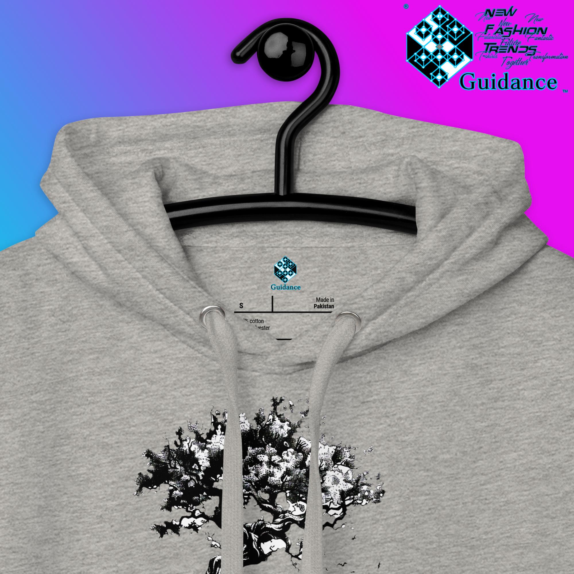 Tree of Eternity Hoodie – Roots, Growth and Balance by XGuidance Carbon Grey 10