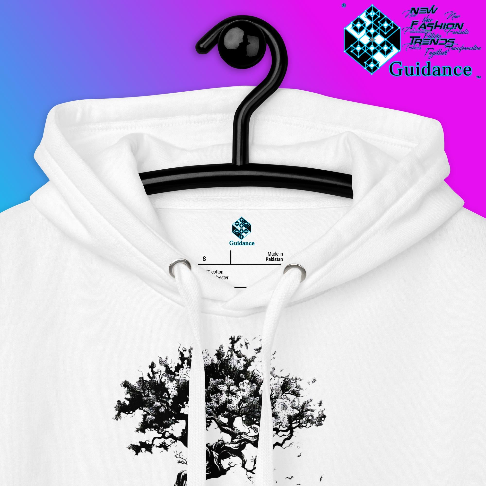 Tree of Eternity Hoodie – Roots, Growth and Balance by XGuidance Carbon Grey 11