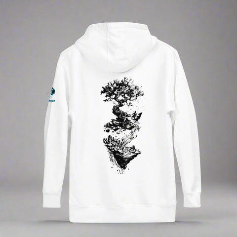 Tree of Eternity Hoodie – Roots, Growth and Balance by XGuidance White 1