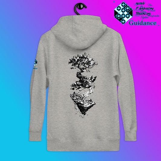 Tree of Eternity Hoodie – Roots, Growth and Balance by XGuidance Carbon Grey 2