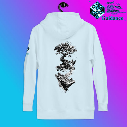 Tree of Eternity Hoodie – Roots, Growth and Balance by XGuidance Sky Blue 3