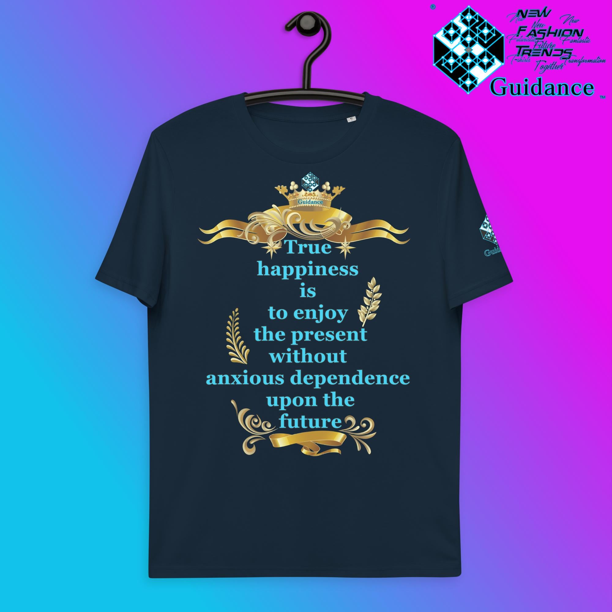 True Happiness T-Shirt T-Shirts by XGuidance French Navy 3