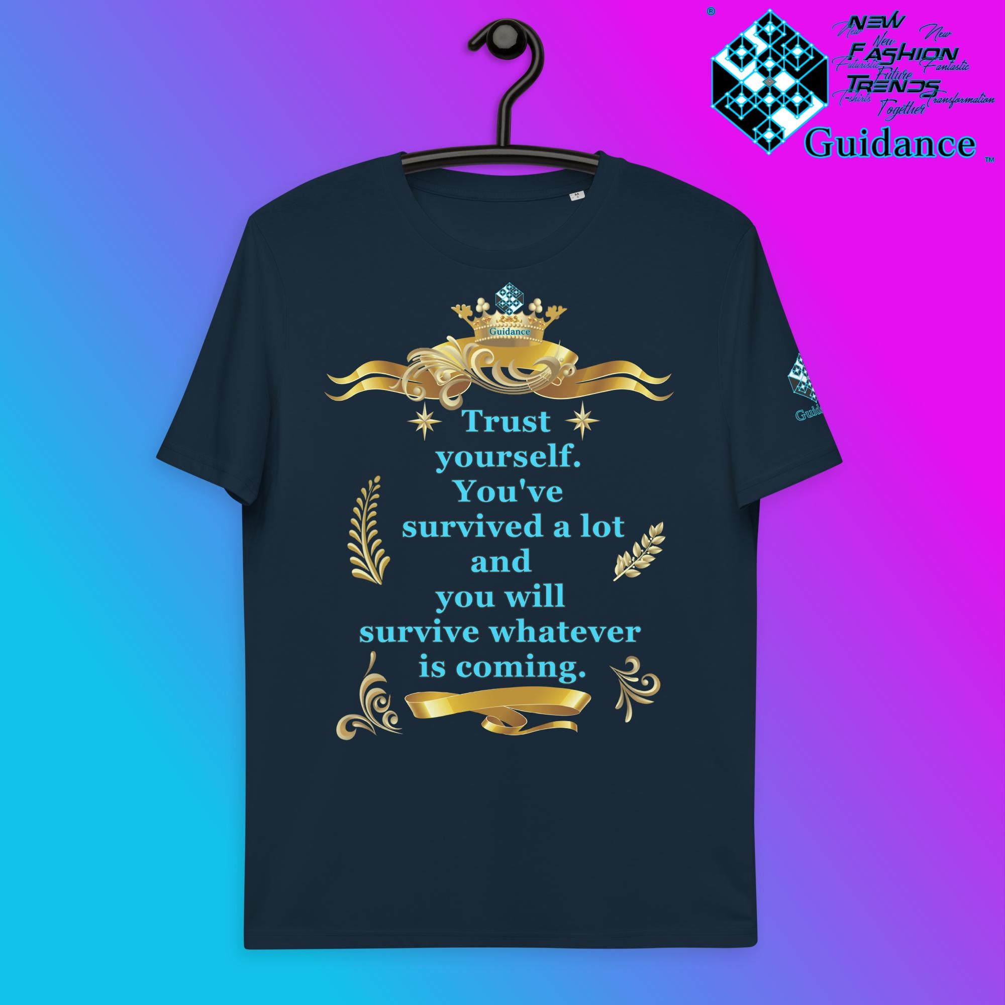 Trust Yourself T-Shirt T-Shirts by XGuidance French Navy 3