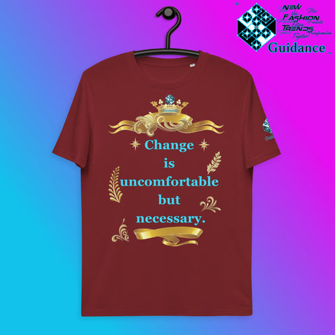 Uncomfortable Change T-Shirt T-Shirts by XGuidance Burgundy 10