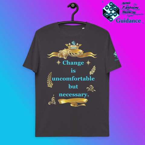 Uncomfortable Change T-Shirt T-Shirts by XGuidance Anthracite 6