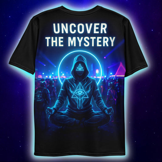 Uncover the Mystery T-Shirt, Neon Festival Back T-Shirts by XGuidance XS 2