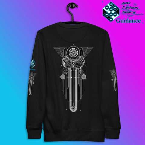 Inner Cosmos Sweatshirt with Celestial Spirit Design