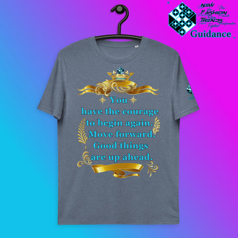 Up Ahead T-Shirt T-Shirts by XGuidance Dark Heather Blue 12