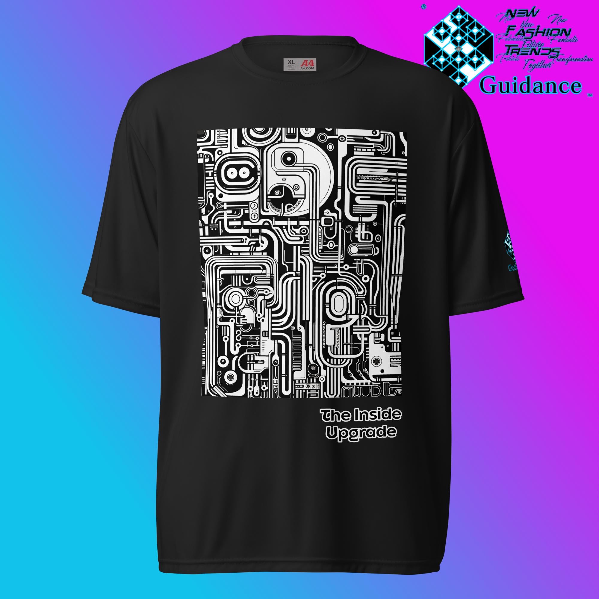 Upgrade Inside Graphic T Shirt by XGuidance Black 2