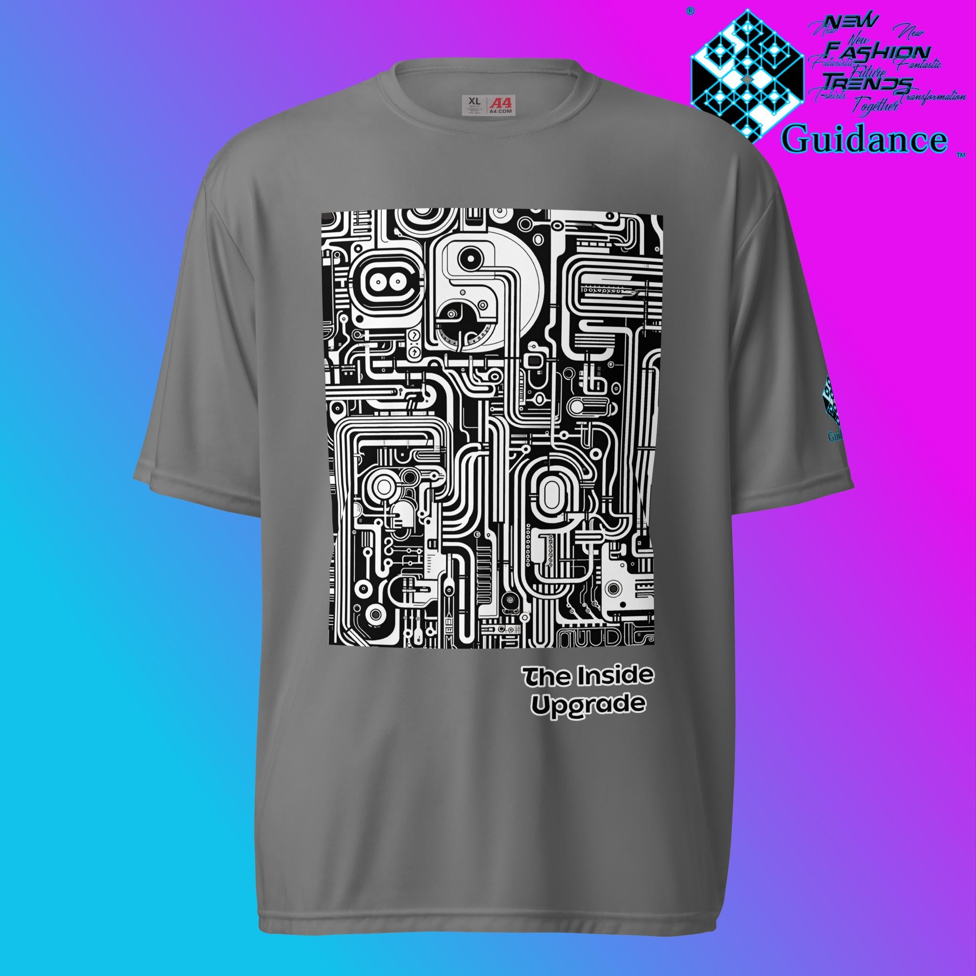 Upgrade Inside Graphic T Shirt by XGuidance Graphite 4