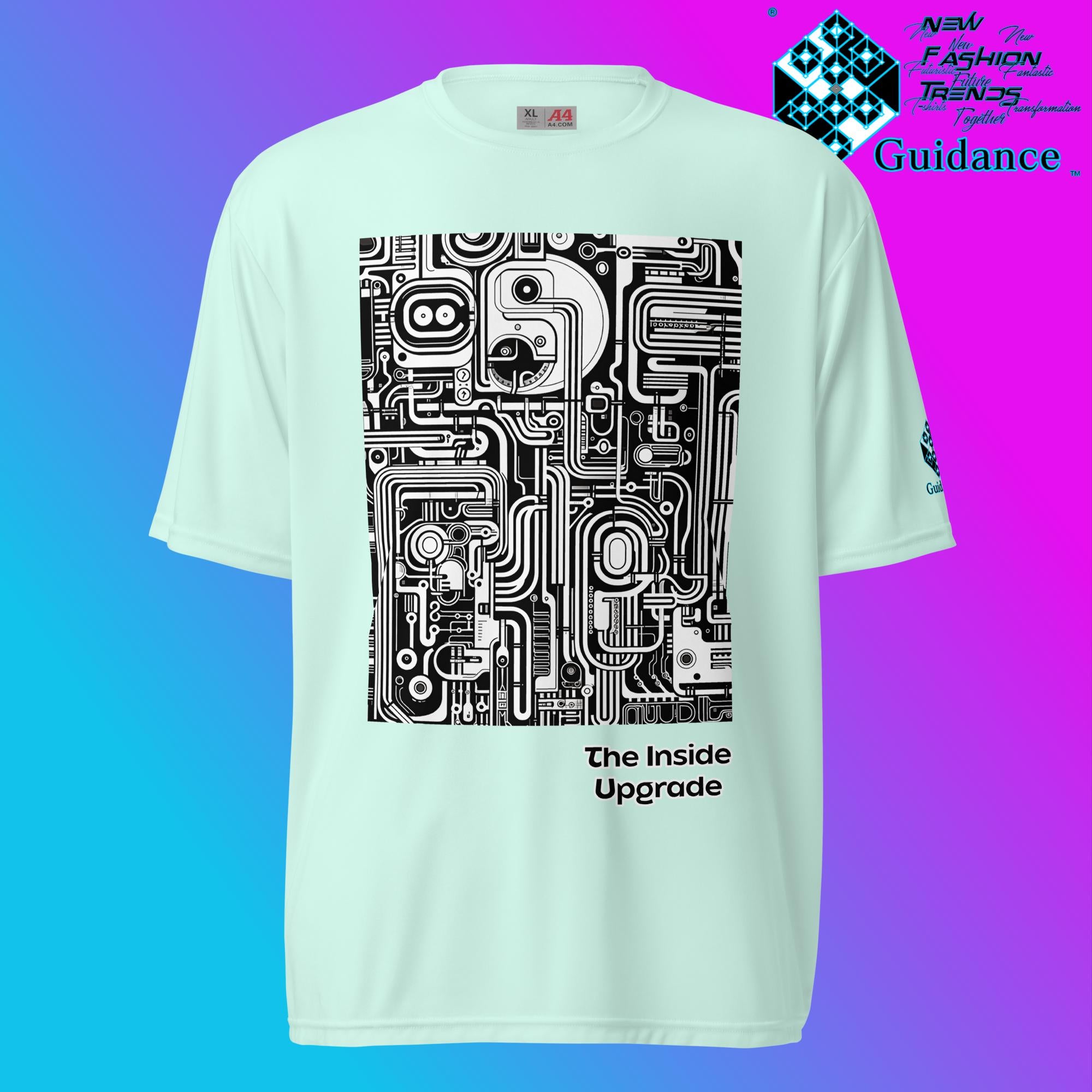 Upgrade Inside Graphic T Shirt by XGuidance Pastel Mint 6