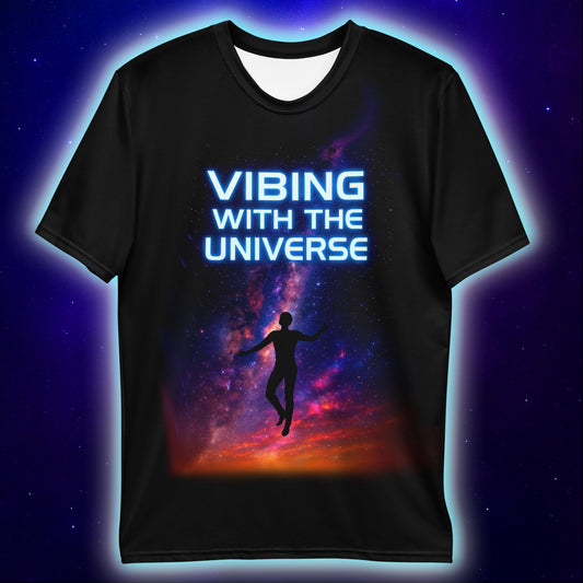 Vibing With The Universe T-Shirt, Cosmic Streetwear T-Shirts by XGuidance XS 2