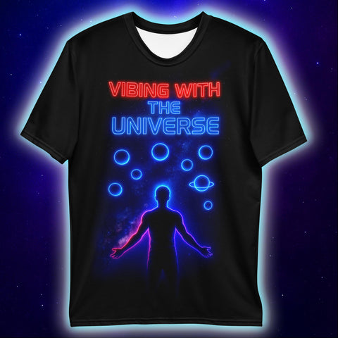 Vibing With the Universe T-Shirt – Neon Festival T-Shirts by XGuidance XS 2