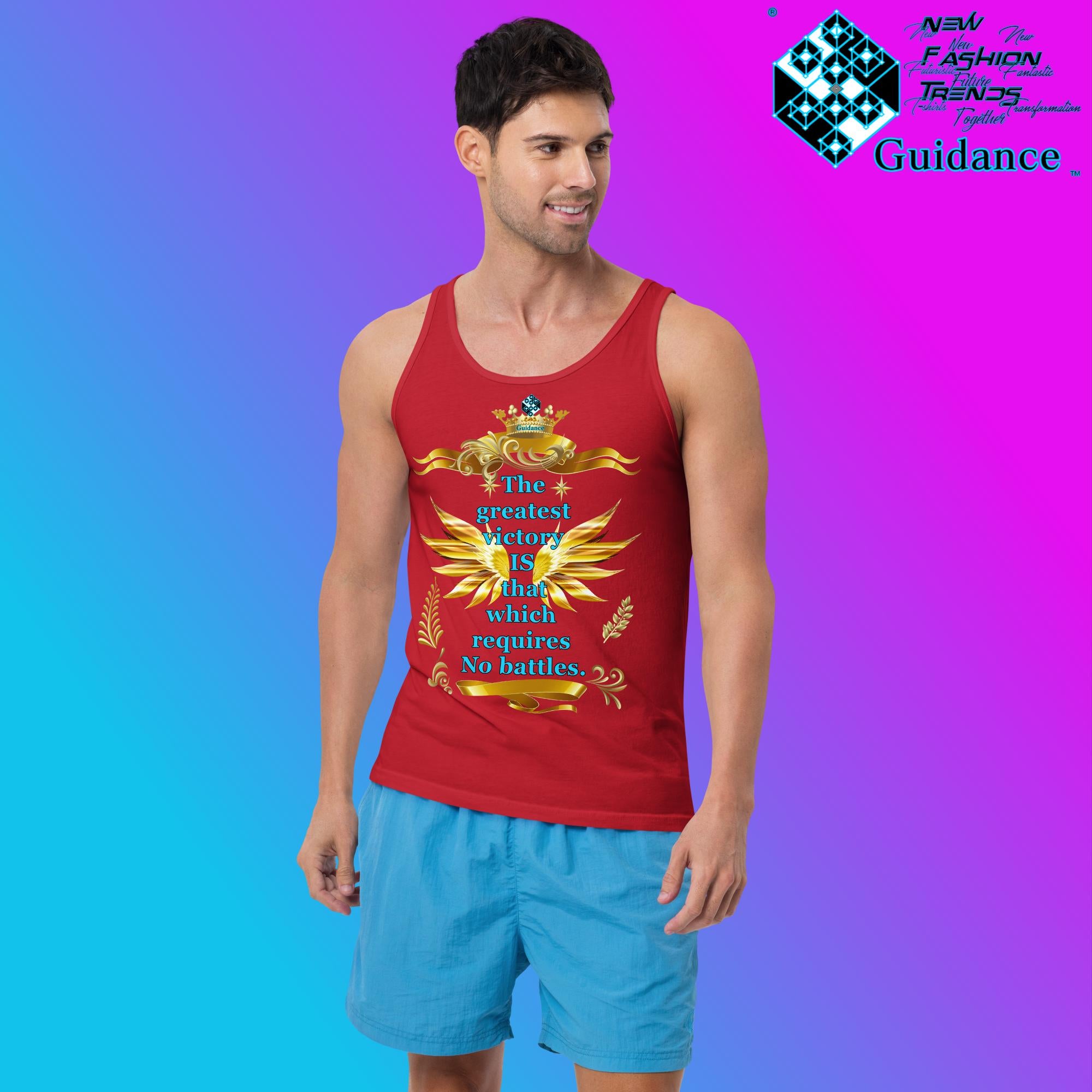Victory - Tank Tops Tank Tops by XGuidance Red 3