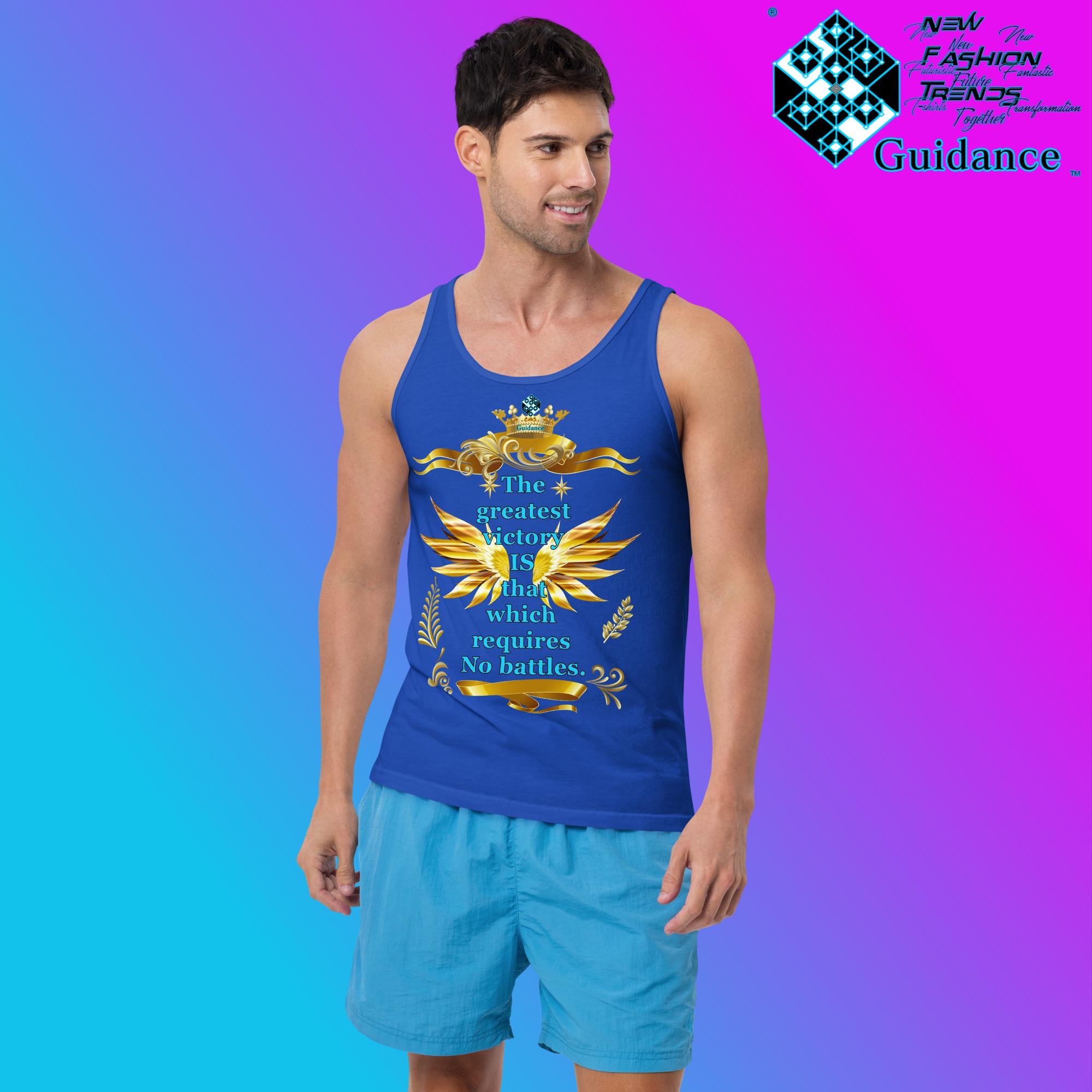 Victory - Tank Tops Tank Tops by XGuidance True Royal 4
