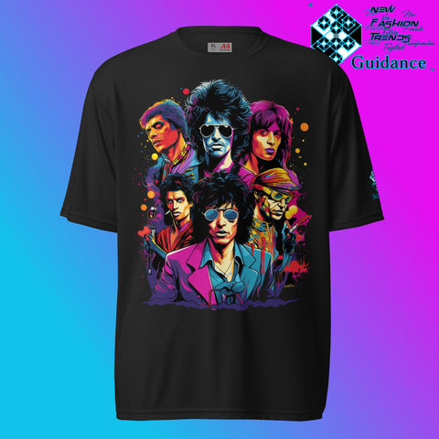 Vintage Crooners Music T Shirt by XGuidance Black 1