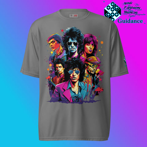 Vintage Crooners Music T Shirt by XGuidance Graphite 3