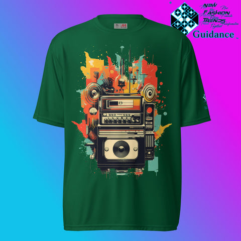 Vintage Echo Retro Camera T Shirt by XGuidance Forest Green 2