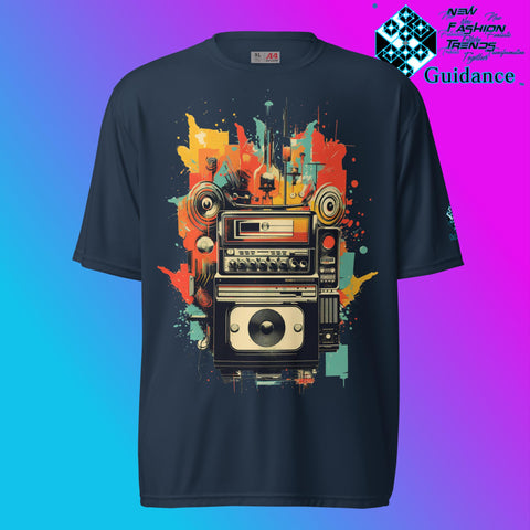 Vintage Echo Retro Camera T Shirt by XGuidance Navy 4