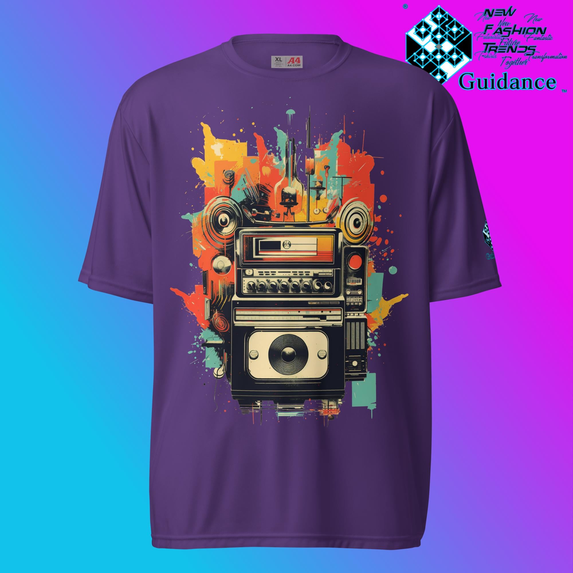 Vintage Echo Retro Camera T Shirt by XGuidance Purple 5