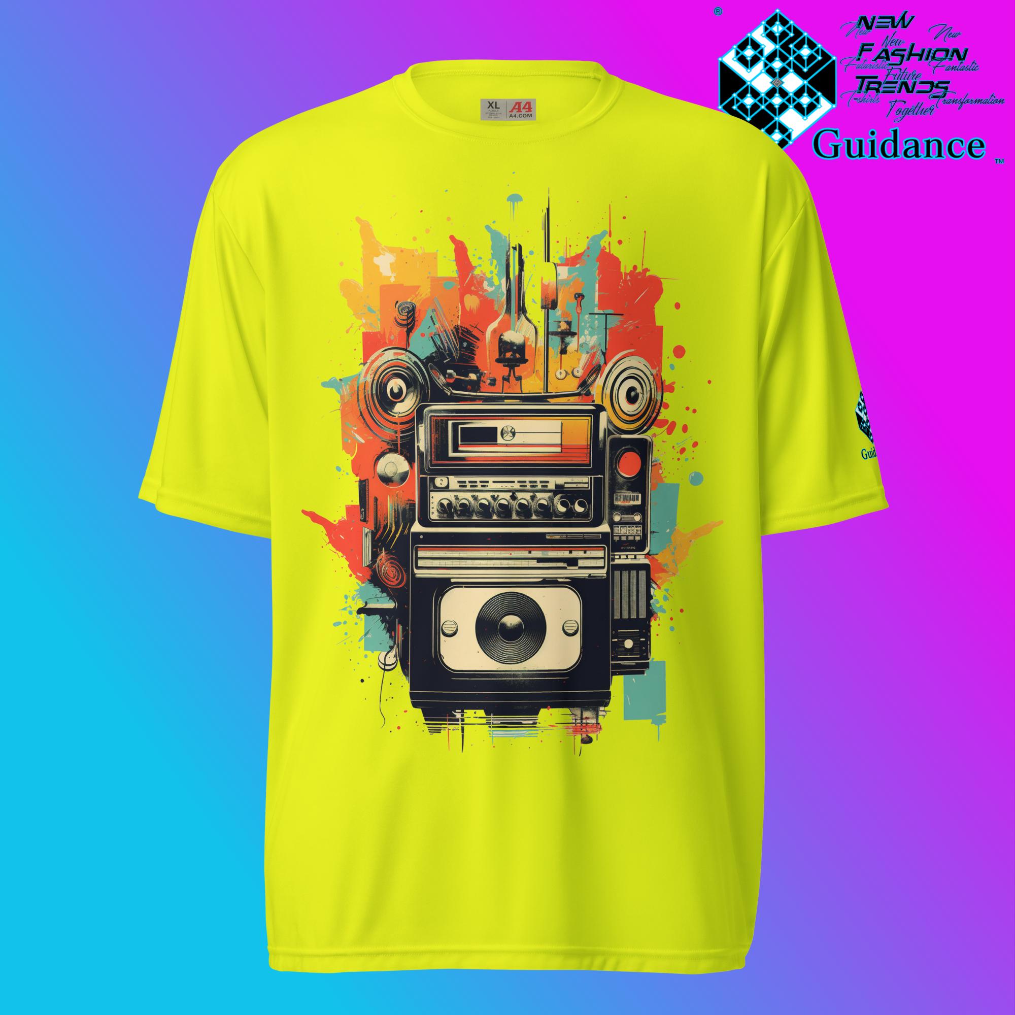 Vintage Echo Retro Camera T Shirt by XGuidance Safety Yellow 8