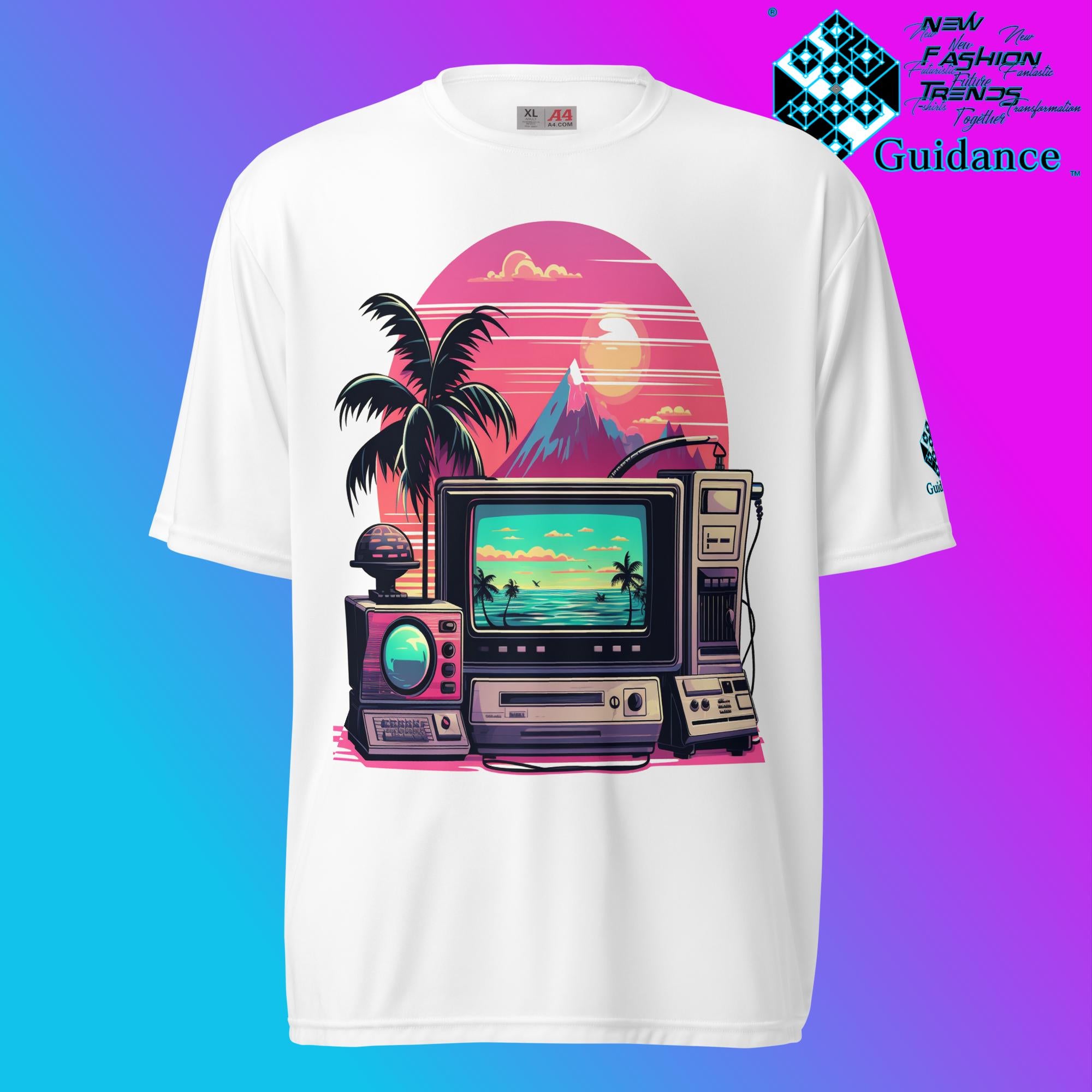 Vintage Holiday Waves T Shirt by XGuidance White 1