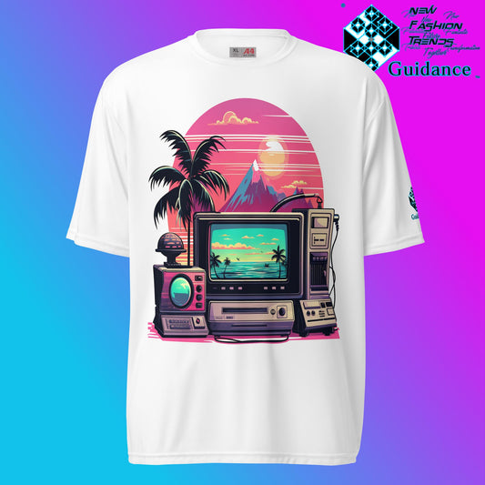 Vintage Holiday Waves T Shirt by XGuidance White 1