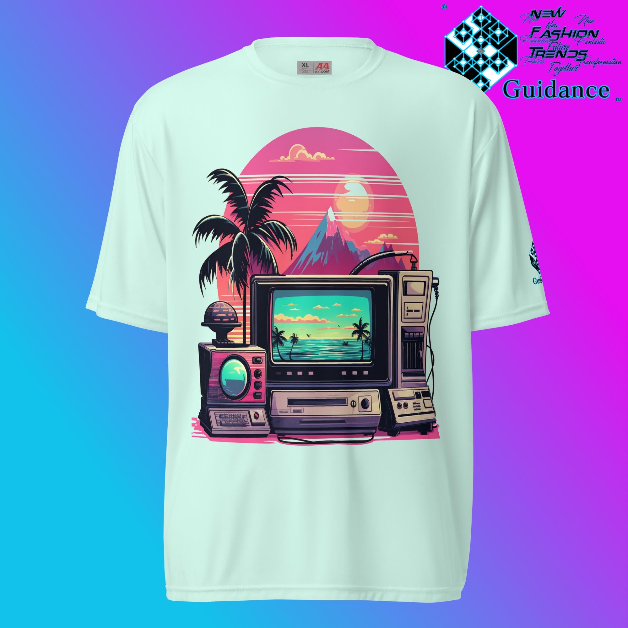 Vintage Holiday Waves T Shirt by XGuidance Pastel Mint 6