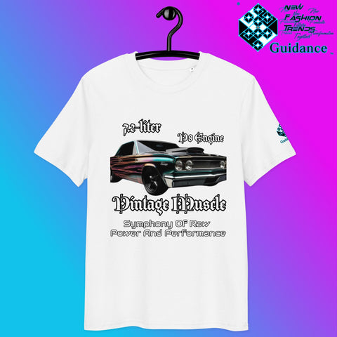 Vintage Muscle Car T-Shirt – 7.2L V8 Power & Style by XGuidance White 7