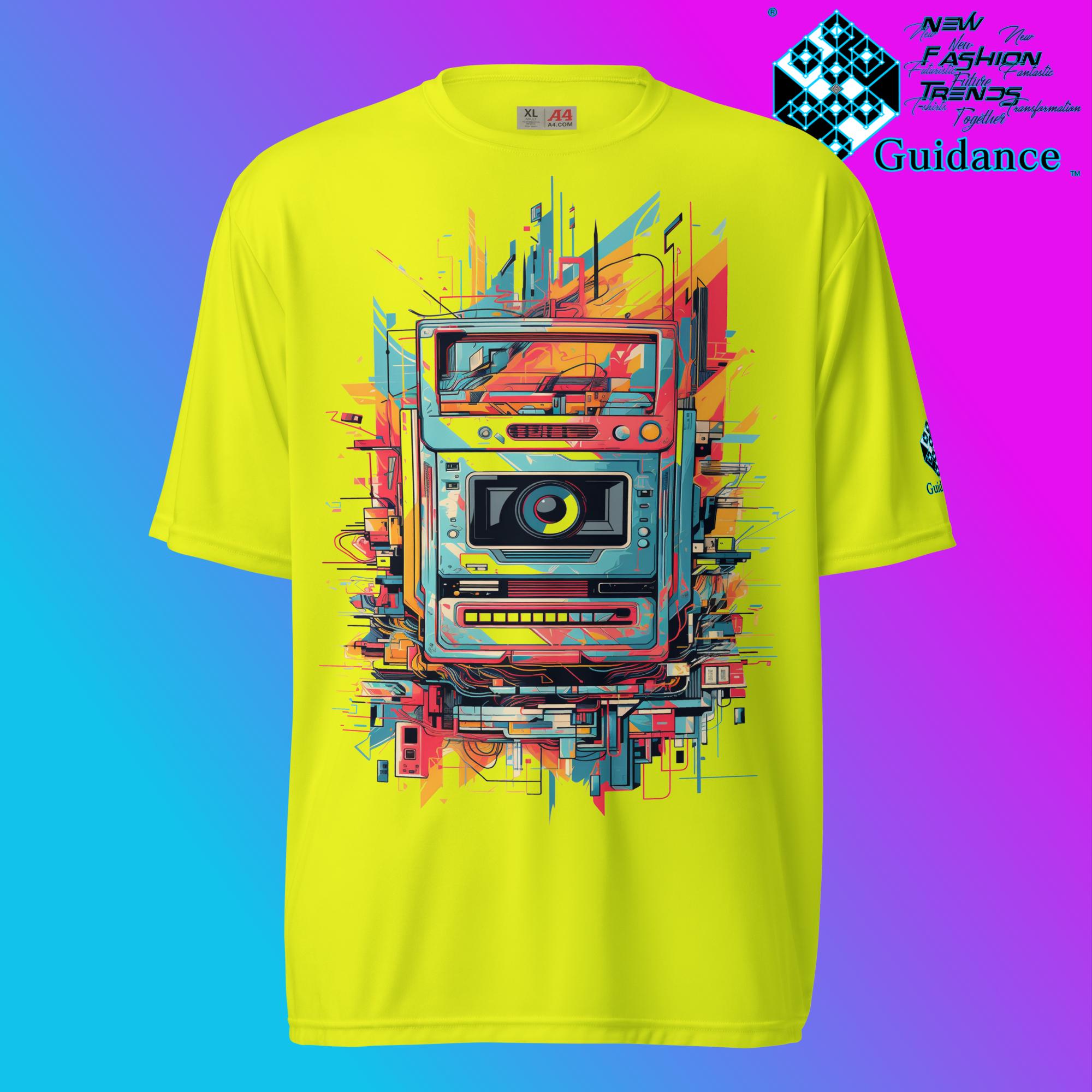 Vintage Snapshot Retro T Shirt by XGuidance Safety Yellow 10