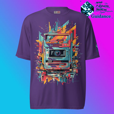 Vintage Snapshot Retro T Shirt by XGuidance Purple 7