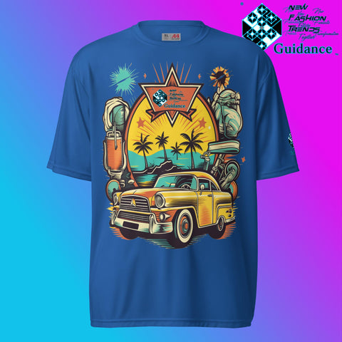 Vintage Voyage Retro Car & Palm T Shirt by XGuidance Royal 6