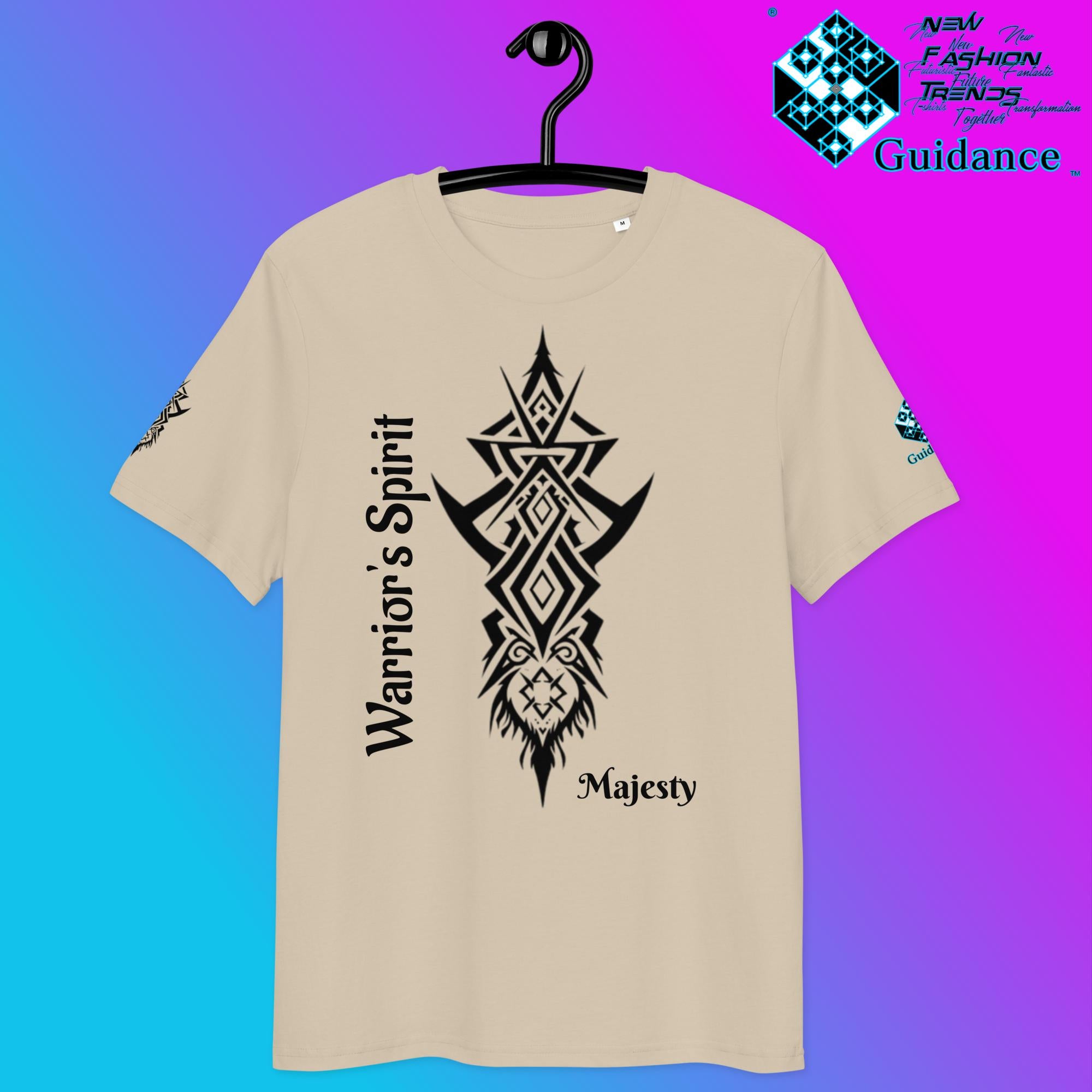 Warrior’s Spirit T-Shirt – Tribal Lion & Inner Strength by XGuidance Desert Dust 19