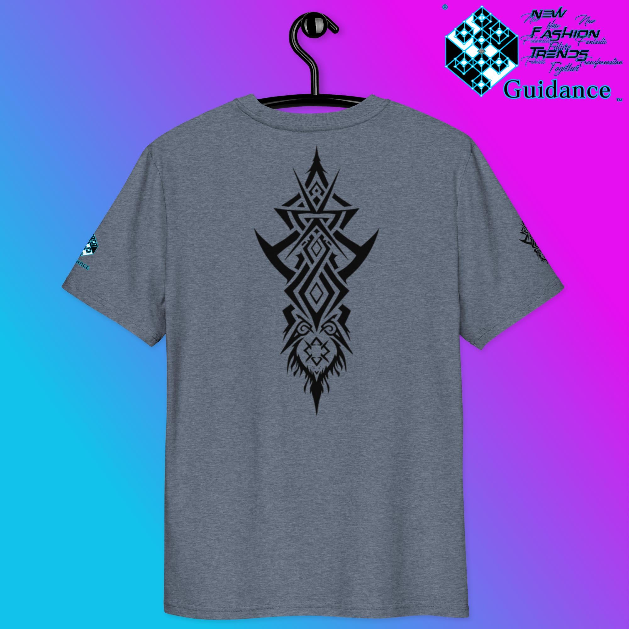 Warrior’s Spirit T-Shirt – Tribal Lion & Inner Strength by XGuidance Burgundy 40