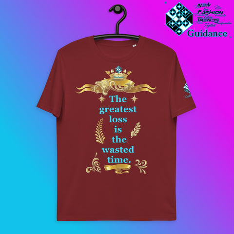 Wasted Time T-Shirt T-Shirts by XGuidance Burgundy 10