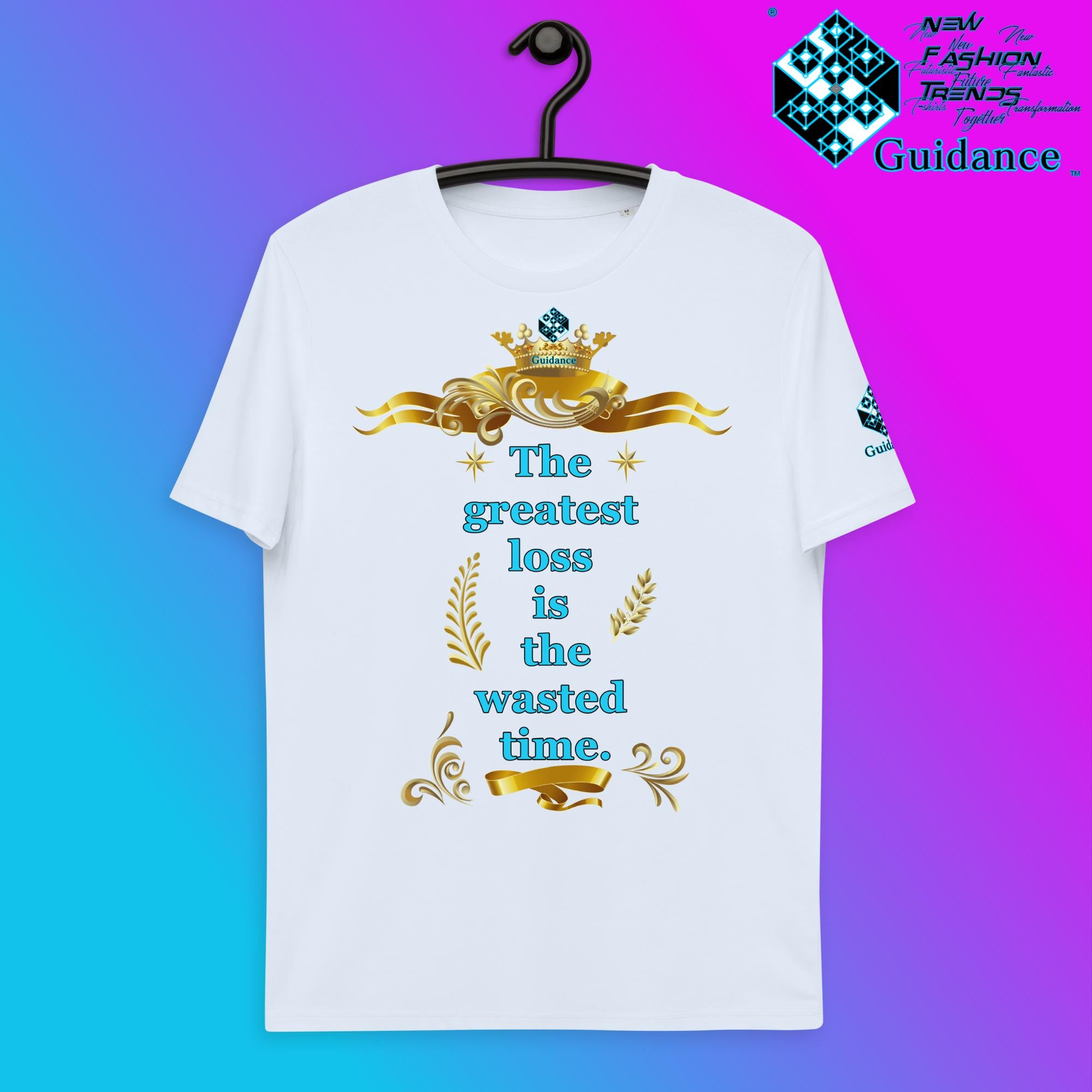 Wasted Time T-Shirt T-Shirts by XGuidance Serene Blue 15