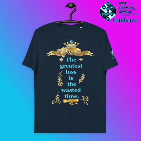 Wasted Time T-Shirt T-Shirts by XGuidance French Navy 3