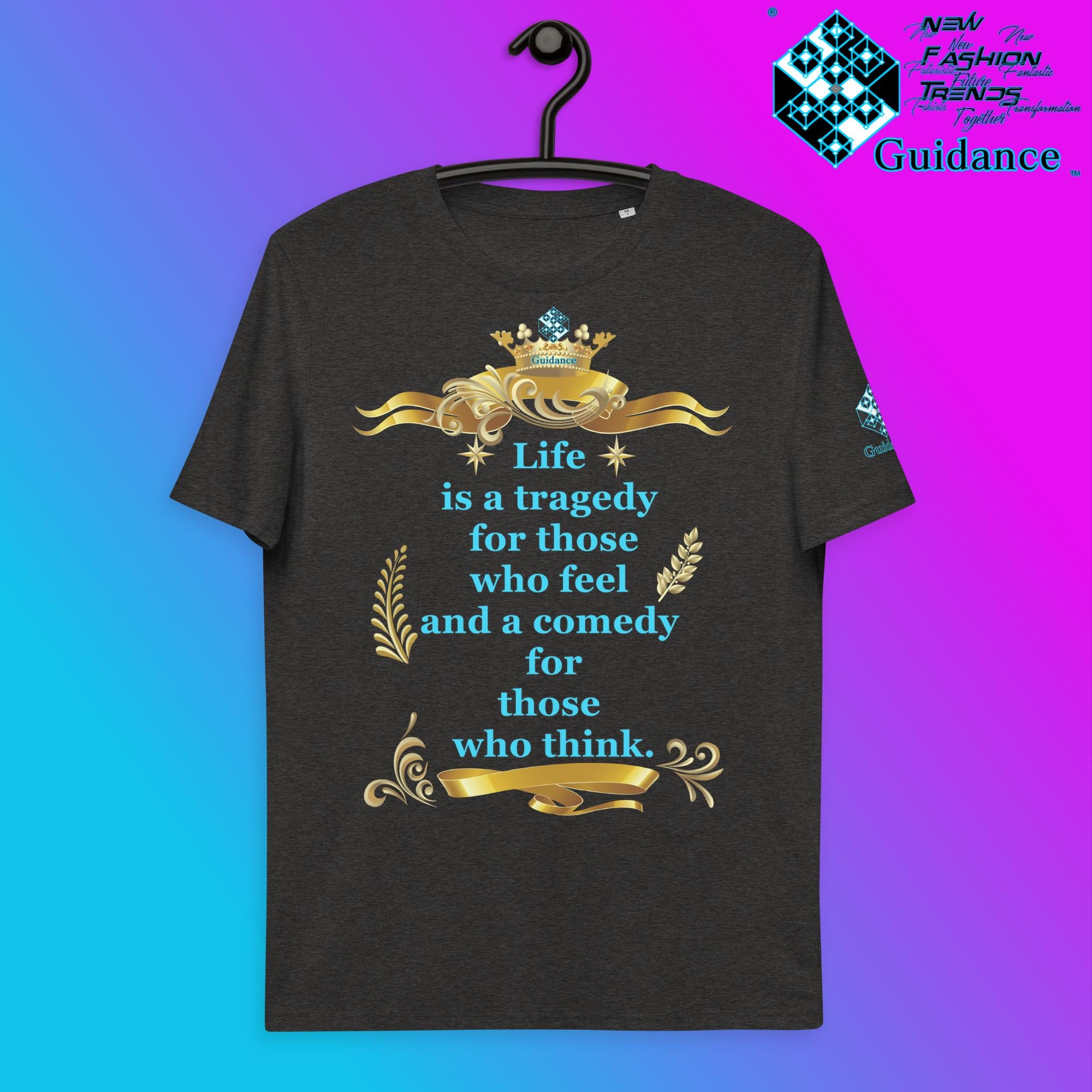 What IS Life ? T-Shirt T-Shirts by XGuidance Dark Heather Grey 11